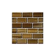Artistry In Mosaics Watercolors Series 1x2 Glass Tile | Brown Brick | GW82348N7