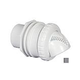 Infusion Pool Products Venturi Return Fitting | Standard Wall Assembly 1" Inside 1.5" Outside Inlet | Dark Gray | VRFSWADG