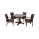 Hathaway Bridgeport 48-In Poker Table and Dining Top with 4 Arm Chairs | Walnut Finish | NG2348W BG2348W