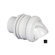 Infusion Pool Products Venturi Return Fitting | Standard Wall Assembly 1" Inside 1.5" Outside Inlet | Black | VRFSWABK