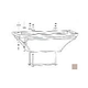 Inter-Fab 10' La Mesa Acrylic Base Only with Jig | Tan | LAM10-7