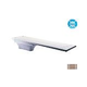 Inter-Fab La Mesa Base with Duro-Beam aquaBoard™ Board Complete | 6' Tan with Tan Top Tread and Tan Base | DB6TAN-LAM6