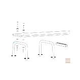 Inter-Fab U-Stands™ 12" U-Style Diving Standards Steel Base Only | Earth | DBU12049-3