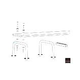 Inter-Fab U-Stands™ 24" U-Style Diving Standards Steel Base Only | Copper Vein | DBU24049-4