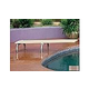 Inter-Fab U-Stands Base with Duro-Beam aquaBoard™ Board Complete | 6' Tan with Tan Top Tread and 12" Earth Powder Coated Steel Base | DB6TAN-US12