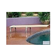 Inter-Fab U-Stands Base with Duro-Beam aquaBoard™ Board Complete | 10' Gray with Gray Top Tread and 18" Light Gray Powder Coated Steel Base | DB10GRY-US18