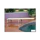 Inter-Fab U-Stands Base with Duro-Beam aquaBoard™ Board Complete | 10' White with White Top Tread and 24" White Powder Coated Steel Base | DB10WW-US24