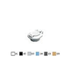 Aquastar Safety Vacuum Lock Wall Fitting 2" | White | VLK20T101