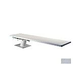 Inter-Fab Techni-Spring Steel Base with Techni-Beam Board Complete | 8' Gray with Gray Top Tread and Gray Base | TB8GRY-TSB