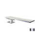 Inter-Fab Techni-Spring Steel Base with Techni-Beam Board Complete | 8' Black with Gray Top Tread and Black Base | TB8BLK-TSB