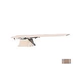 Inter-Fab Techni-Spring Fiberglass Base with Techni-Beam Board Complete | 6' Tan with Tan Top Tread and Tan Base | TB6TAN-TSBF