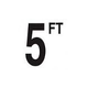Depth Marker 4" Frost proof tile | 5 FT Non-Skid | DM42-2050