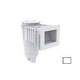 AquaStar Flow Star Standard Skimmer with Narrow 9" Deep Throat Float Assembly Basket Lid and Adjustable Collar for Fiberglass | White | SKRFFL3N101