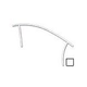Saftron Triton Series Deck to Pool Mounted Handrail | .25" Thickness 1.90" OD | 60"W x 35"H | White | TDTP-160-W
