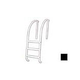 Saftron Triton Series 3-Step Deck Mounted Ladder | .25" Thickness 1.90" OD | 24"W x 60"H | Black | PTL-224-3S-BK