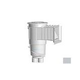 AquaStar Flow Star Water Bonded Skimmer with Water Stop Face Float Assembly Basket Lid and Adjustable Collar | Light Gray | SKR15103