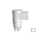 AquaStar Flow Star Water Bonded Skimmer with Flush Face Float Assembly Basket Lid and Adjustable Collar | White | SKR17101