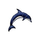 Ceramic Mosaic Blue Dolphin - A 21 inches x 14 inches | BD42-21