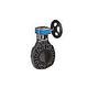 Fluidra USA 6" Gear Operated Butterfly Valve EPDM Seals Zinc Shaft | 34470PVC02586