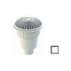 AquaStar 10" Round MoFlow Suction Outlet Cover | with 4" Socket Deep PVC Sump | White | 10MF101D