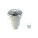 AquaStar 10" Round MoFlow Suction Outlet Cover | with 4" Socket Deep PVC Sump | Light Gray | 10MF103D