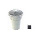 AquaStar 10" Round MoFlow Suction Outlet Cover | with 6" Socket Deep PVC Sump | Black | 10MF102F
