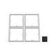 AquaStar 18"x18" Flat Frame | Black | 18FR102