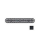 AquaStar 32" Channel Drain Flat Grate Suction Outlet with Scews | Without Frame for Vinyl Sump | Black | 32CDFLNFV102