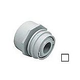 AquaStar Choice Flush-Mount Return Fitting | with Water Stop Eyeball and Nut Aim Flow | Fits Over 2" Pipe with Slotted Orifice | White | 3501D