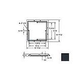 AquaStar 9" Square 3/4" Deep Frame Only/No Screws | Black | 9FR102
