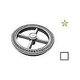 AquaStar Full Circle Drain Cover Center Cap and Screws | White | FC20101