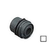 AquaStar Choice Flush Mount Return/Water Barrier with 1.5" Socket | Clear | JE3100