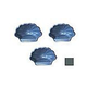 AquaStar Shell Wall Step | Set of Three | Dark Gray | SS105