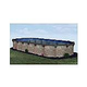 Laguna 18' x 33' Oval Above Ground Pool | Basic Package 52" Wall | 168079