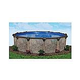Laguna 33' Round Above Ground Pool | Ultimate Package 52" Wall | 168092