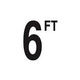Depth Marker 5" Frost proof tile | 6 FT Smooth | DM51-2060