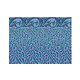 Emerald Isle 18x38' Oval Heavy Gauge Unibead 52" Tall Liner | LI183852TSU25