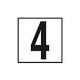 Depth Marker 5" Frost proof tile | 4 Non-Skid | DM52-1040