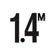 Depth Marker 4" Smooth Metric | 1.4M | DM41-519