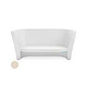 Ledge Lounger Affinity Collection Outdoor Loveseat | Cloud | LL-AF-LS-CL