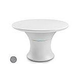 Ledge Lounger Affinity Collection 48" Round Outdoor Dining Table | Granite Gray | LL-AF-DT-48RD-GG