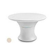 Ledge Lounger Affinity Collection 60" Round Outdoor Dining Table | Cloud | LL-AF-DT-60RD-CL