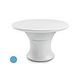 Ledge Lounger Affinity Collection 60" Round Outdoor Dining Table | Light Blue | LL-AF-DT-60RD-LB