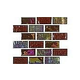 National Pool Tile Equinox 1x2 Glass Tile | Amber Rust | EQX-AUTUMN1X2