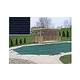 PoolTux 20-Year King99 Mesh Safety Cover | Right Step Rectangle 15' x 30' Blue | CSPTBMP15303