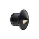 FX Luminaire PO 1 LED Wall Light | Flat Black | Round | PO1LEDRDFB
