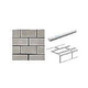 Cepac Tile Continental Subway 9/16" x 6" Jolly Piece Bead Tile | Taupe | COS-4-BEAD