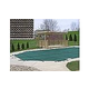 PoolTux 20-Year King99 Mesh Safety Cover | No Step Rectangle 20' X 40' Tan | CSPTTMP20400