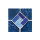 National Pool Tile Trident 6x6 Deco | Indigo | TRD-ABYSS DECO