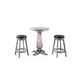 Hathaway Montecito 3-Piece Pub Table Set | Driftwood Finish | NG5020 BG5020